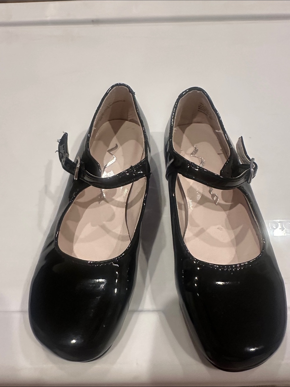 Nina Black Patent Mary Jane Girls Dress Shoes